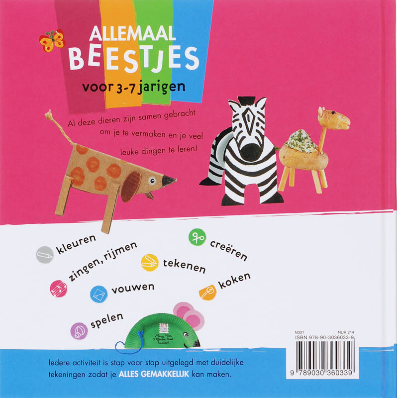 Achterkant van Allemaal beestjes voor 3-7 jarigen