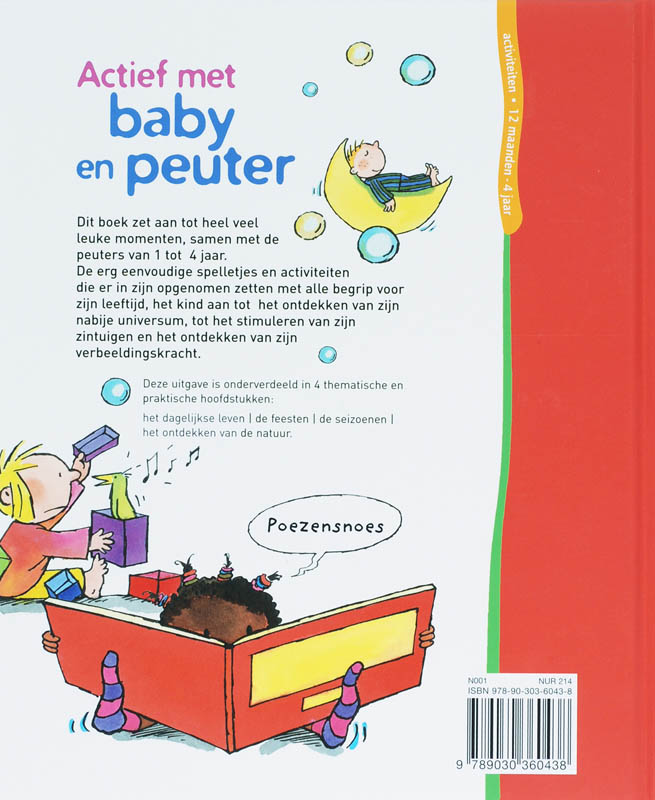 Achterkant van Actief met baby en peuter