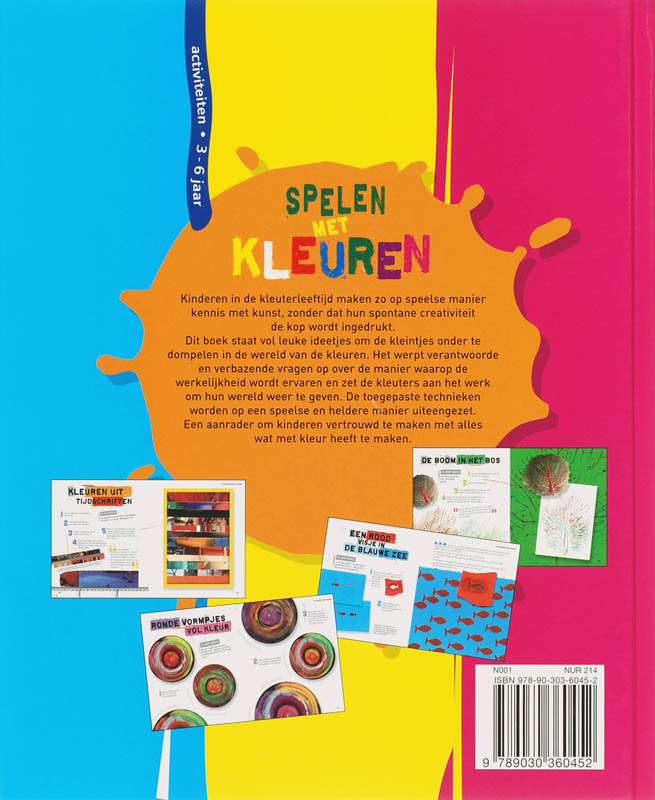 Achterkant van Spelen met kleuren