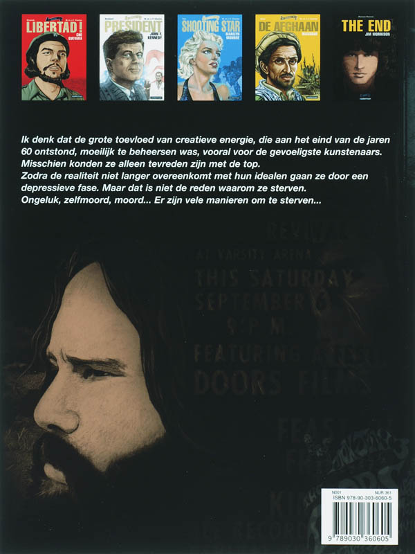 Achterkant van The end Jim Morrison