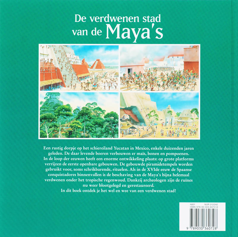 Achterkant van De verdwenen stad van de Maya's
