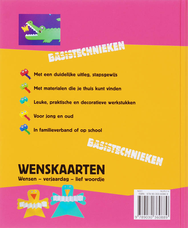 Achterkant van Wenskaarten