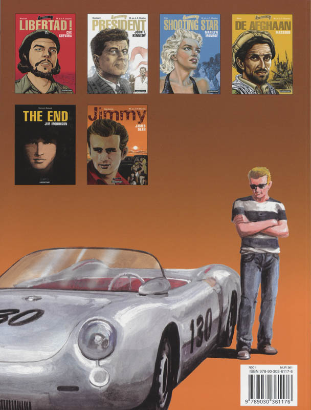 Achterkant van Jimmy, James Dean
