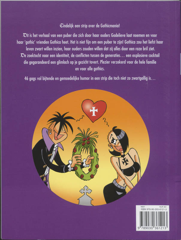 Achterkant van Gothic girl