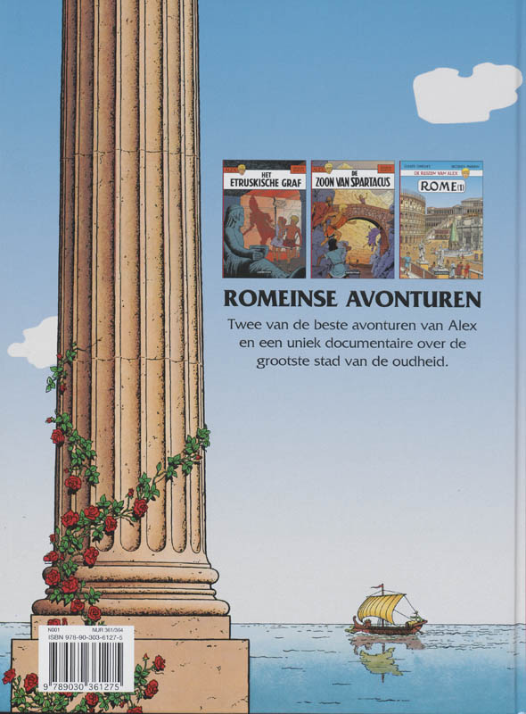 Achterkant van Romeinse avonturen