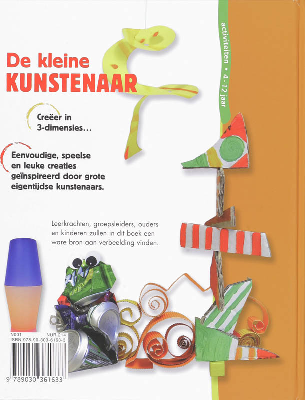 Achterkant van De kleine kunstenaar