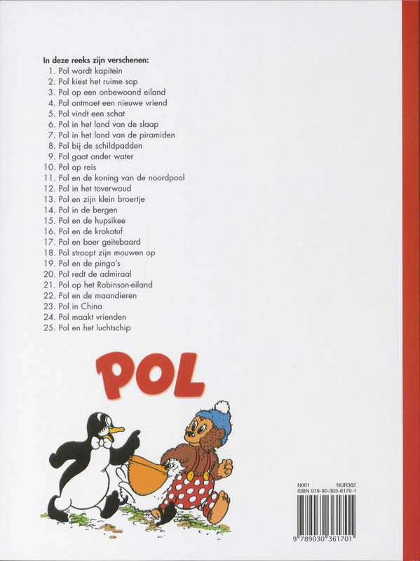 Achterkant van Pol in de bergen