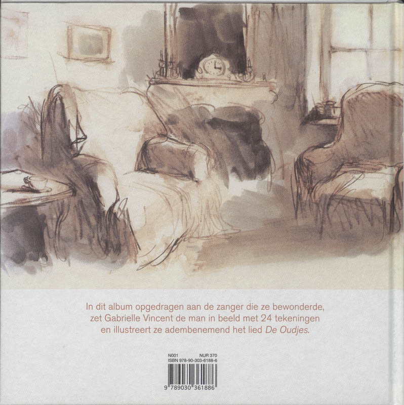 Achterkant van Jacques Brel