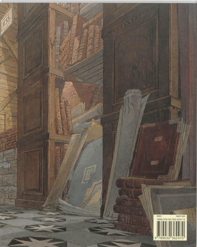 Achterkant van De archivaris
