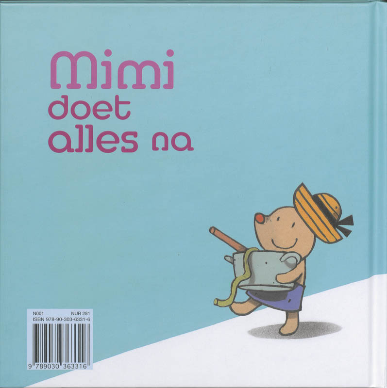 Achterkant van Mimi doet alles na
