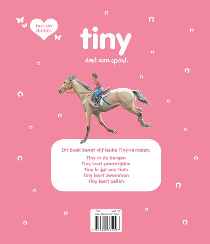 Achterkant van Tiny doet aan sport