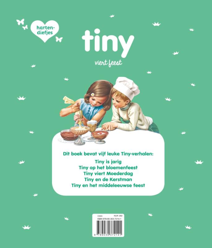 Achterkant van Tiny viert feest