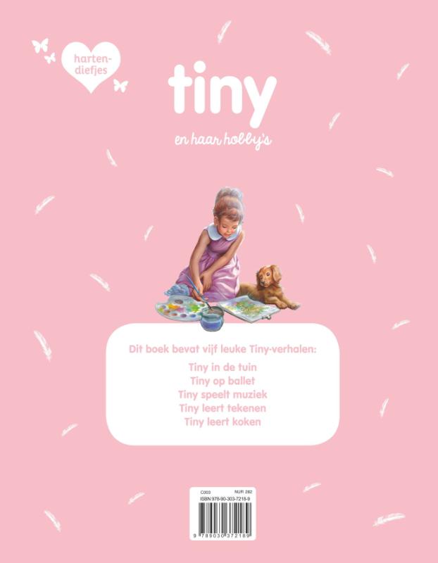 Achterkant van Tiny en haar hobby's