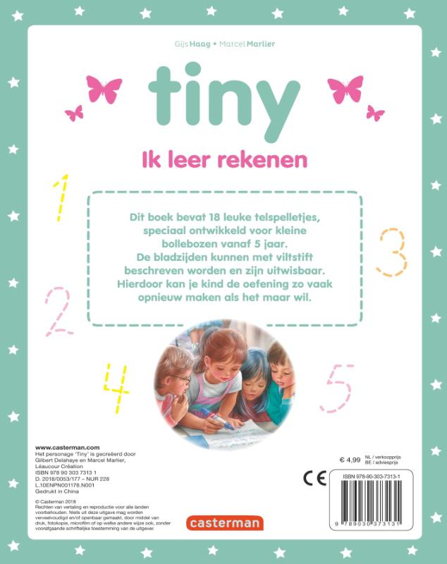 Achterkant van 5+