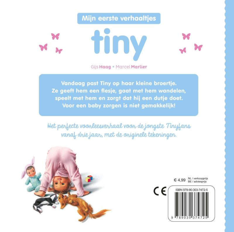 Achterkant van Tiny en de baby