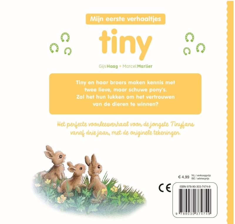 Achterkant van Tiny en de pony's
