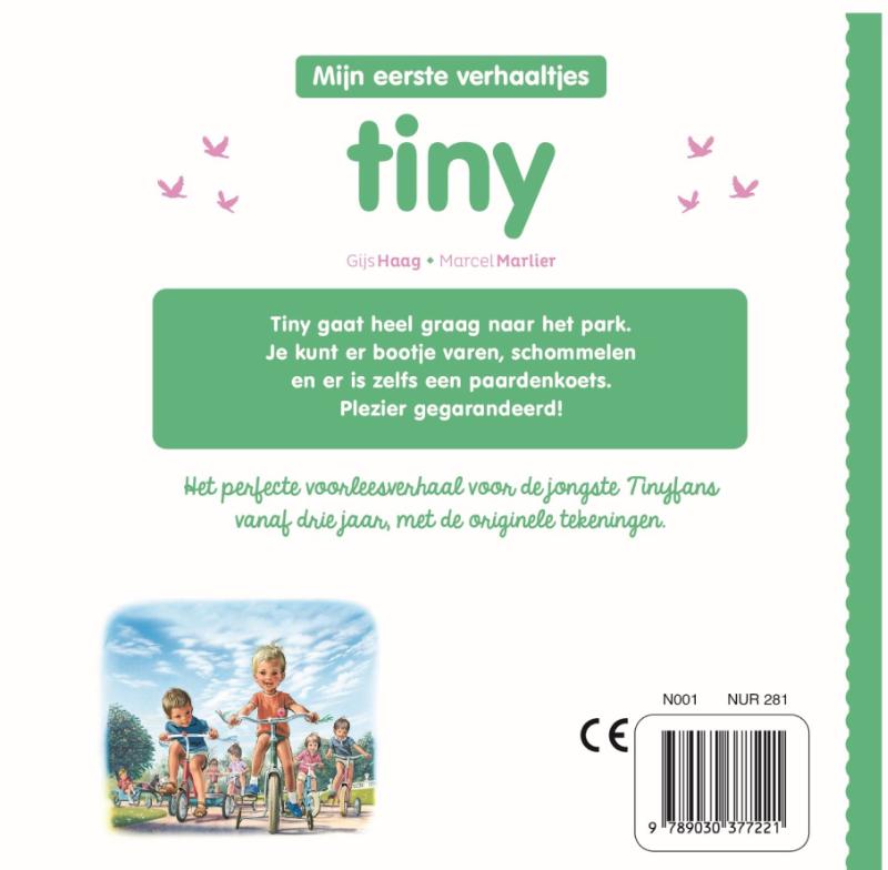 Achterkant van Tiny in het park