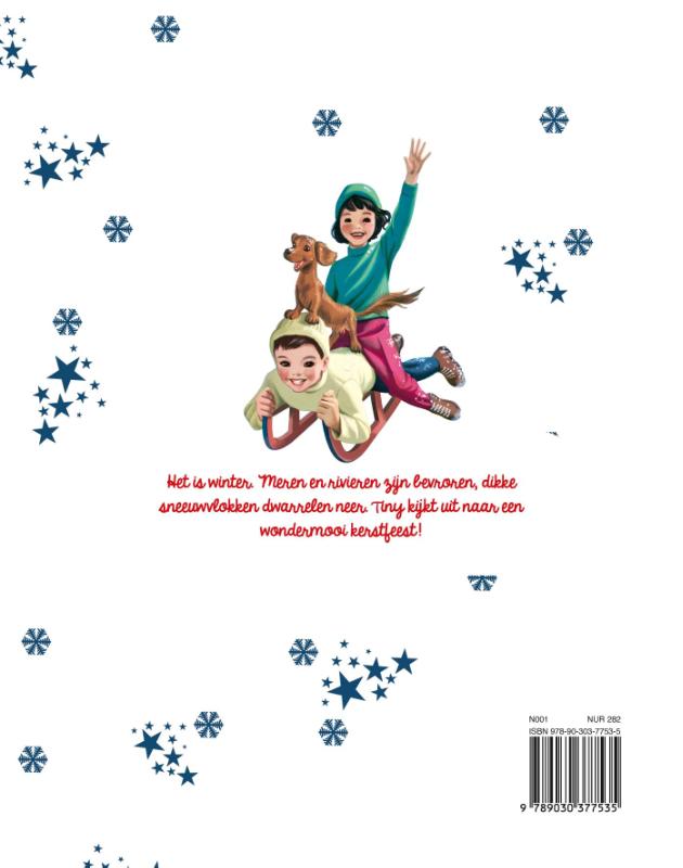 Achterkant van Tiny viert Kerstmis