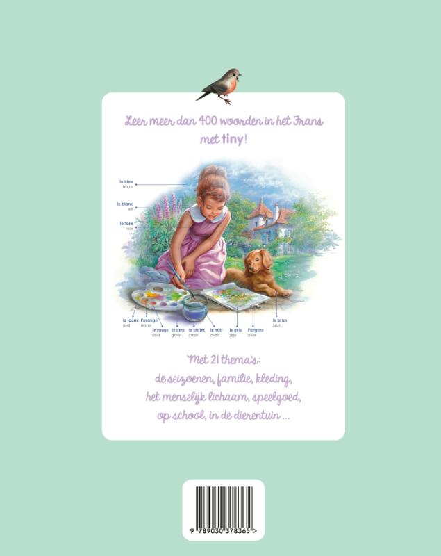 Achterkant van Ik leer Frans met Tiny