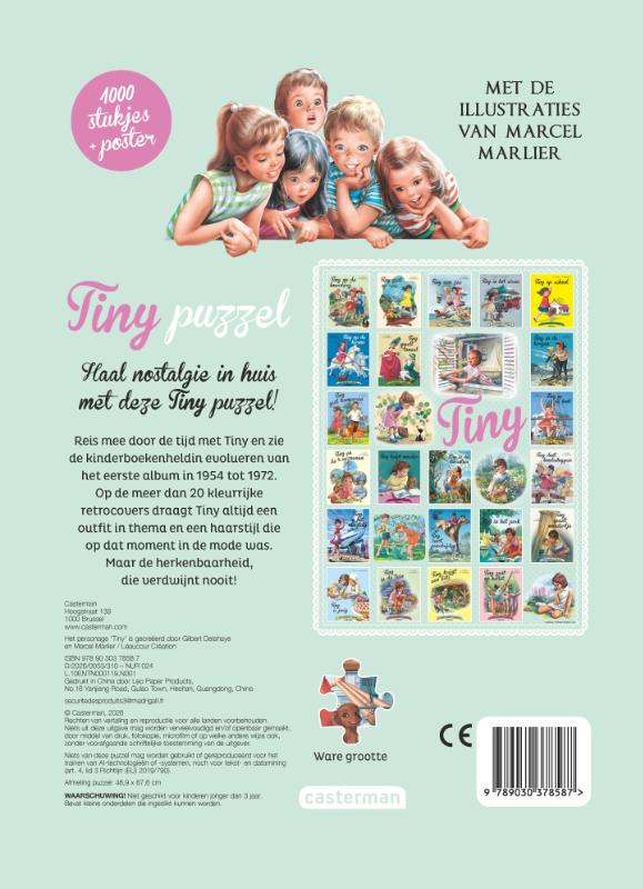 Achterkant van Tiny Puzzel