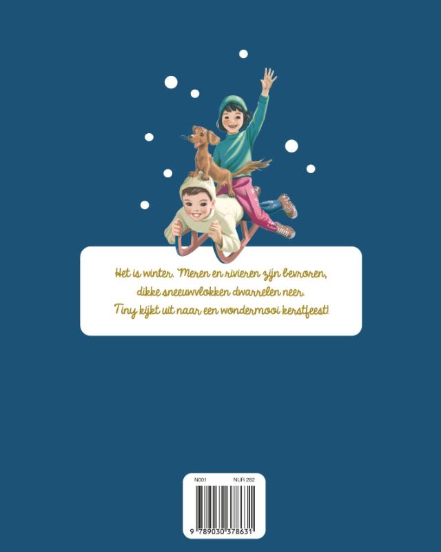 Achterkant van Tiny viert Kerstmis
