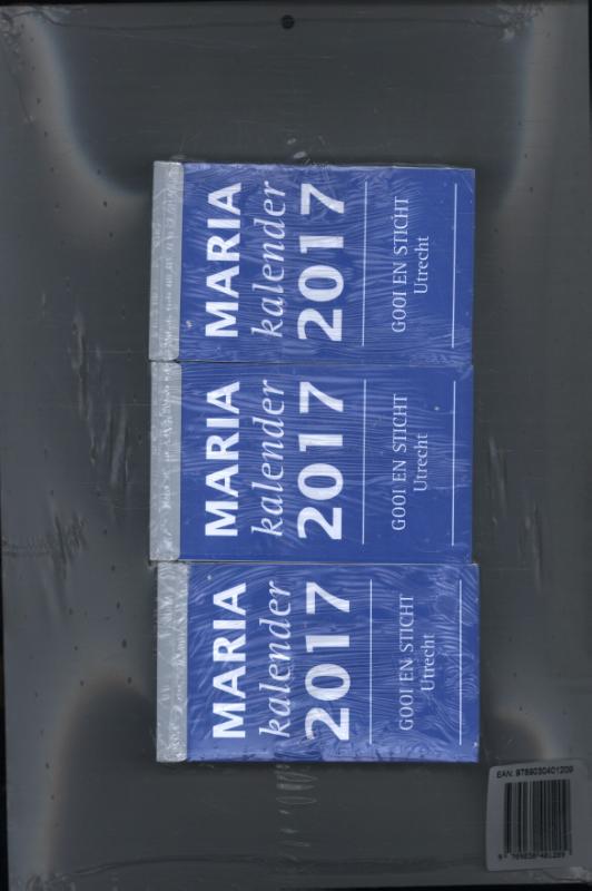 Achterkant van Mariakalender 2017 (set 3 stuks)