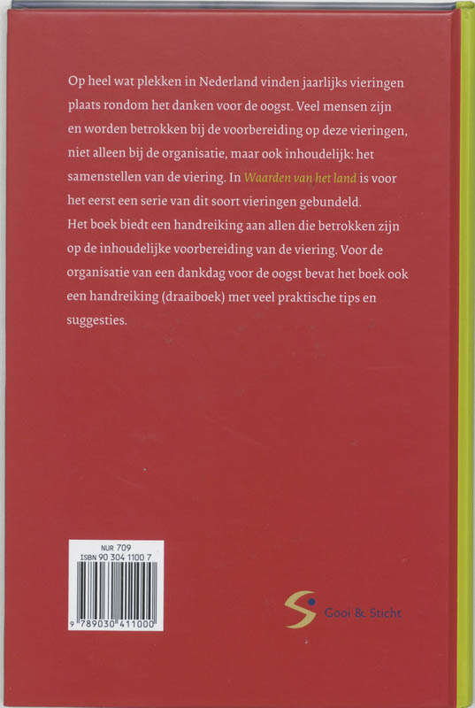 Achterkant van Waarden van het land