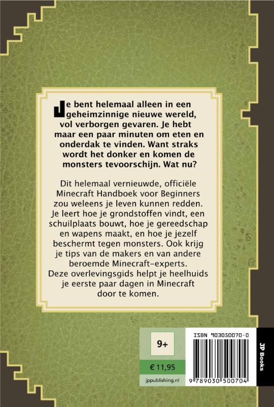 Achterkant van Handboek voor beginners