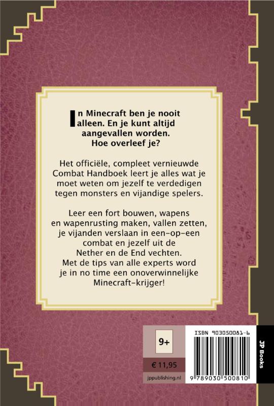 Achterkant van Combat handboek