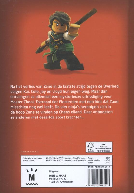 Achterkant van Meester der elementen