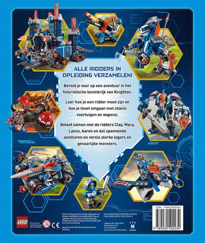 Achterkant van LEGO Nexo Knights: Het grote Ridderboek