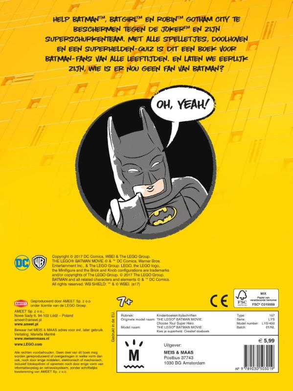 Achterkant van LEGO Batman - Kies je superheld