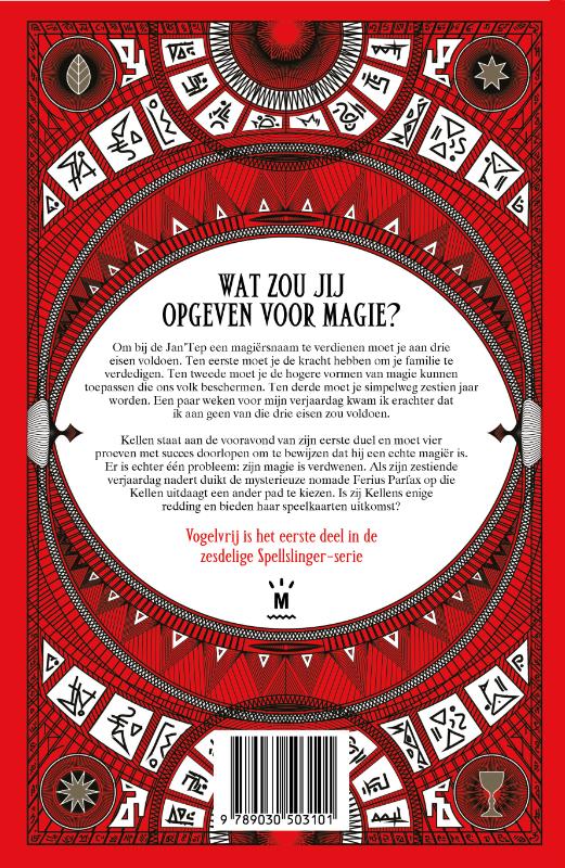Achterkant van Vogelvrij