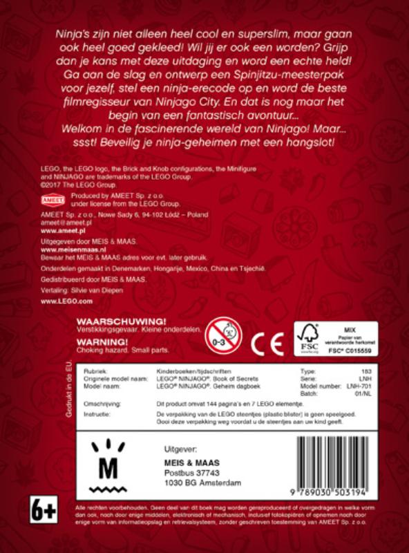 Achterkant van Geheim dagboek