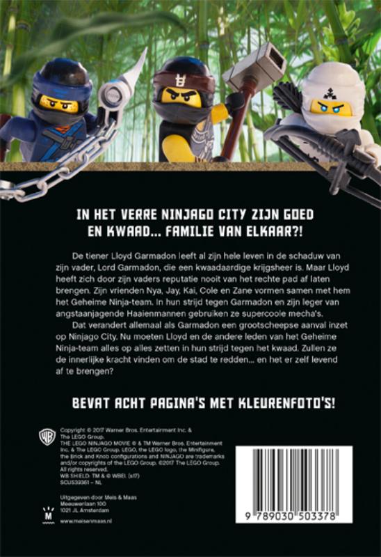 Achterkant van The Lego Ninjago movie