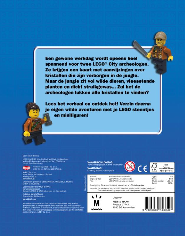Achterkant van LEGO CITY Jungle avonturen