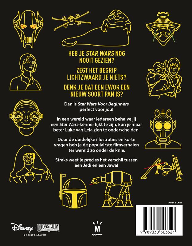 Achterkant van Star Wars voor beginners