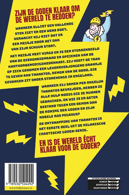 Achterkant van De ontsnapping van Thanatos