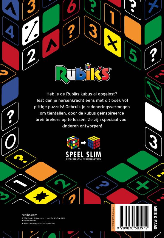 Achterkant van Officiele Rubik's Breinbrekers voor kinderen