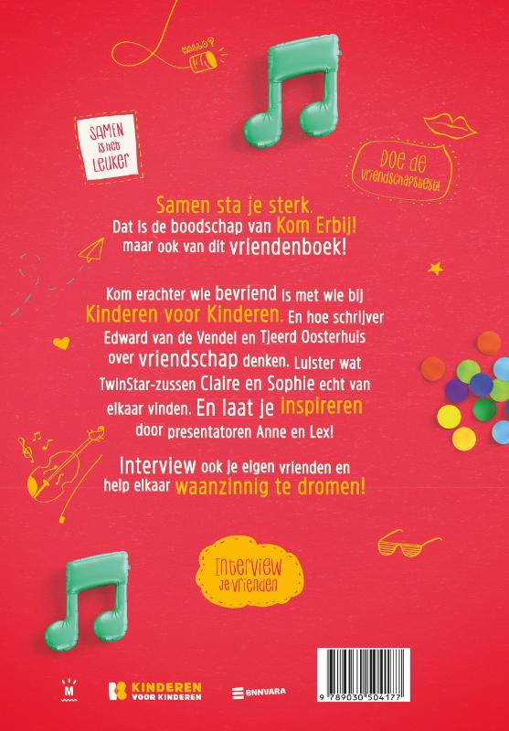 Achterkant van Kom erbij