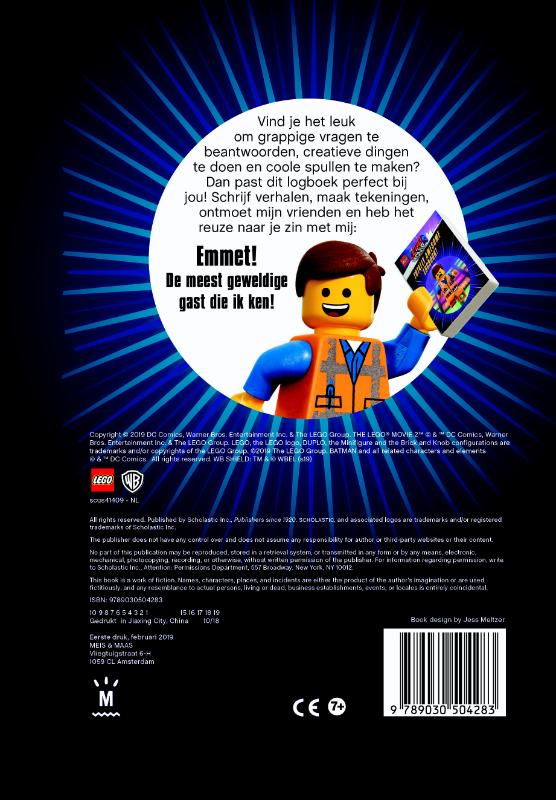 Achterkant van LEGO Movie 2: Super geweldig logboek