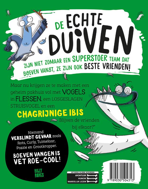 Achterkant van Echte Duiven verslinden gevaar