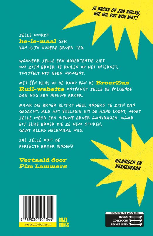 Achterkant van Broer te ruil!