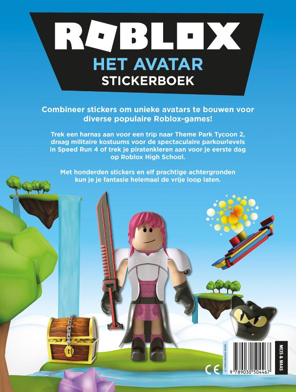 Achterkant van Het Avatar stickerboek