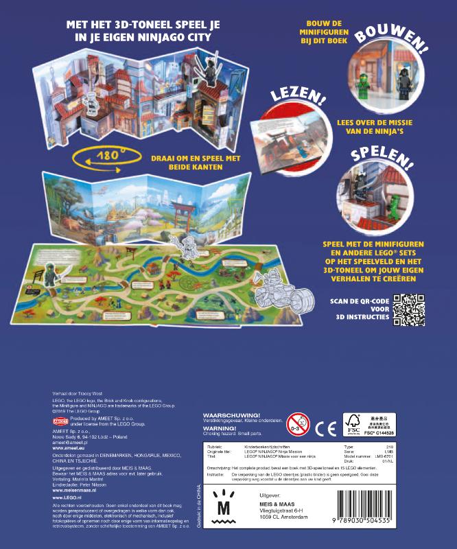 Achterkant van LEGO NINJAGO Missie voor een Ninja
