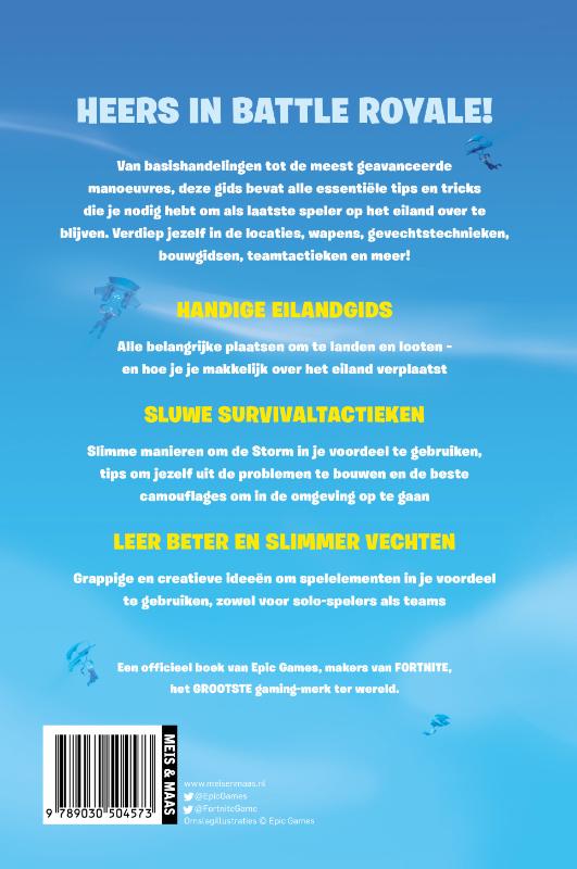 Achterkant van De officiële Fortnite