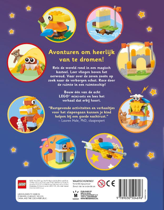 Achterkant van LEGO Avonturen voor het slapengaan