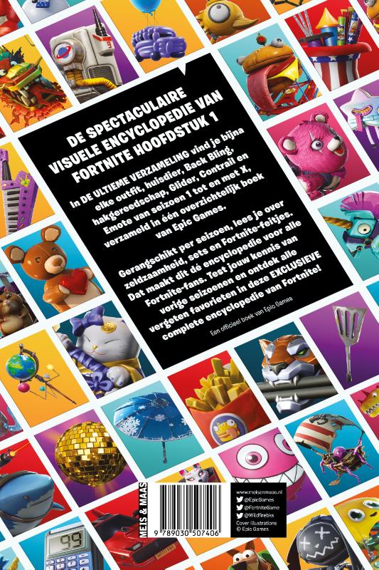 Achterkant van Officieel Fortnite
