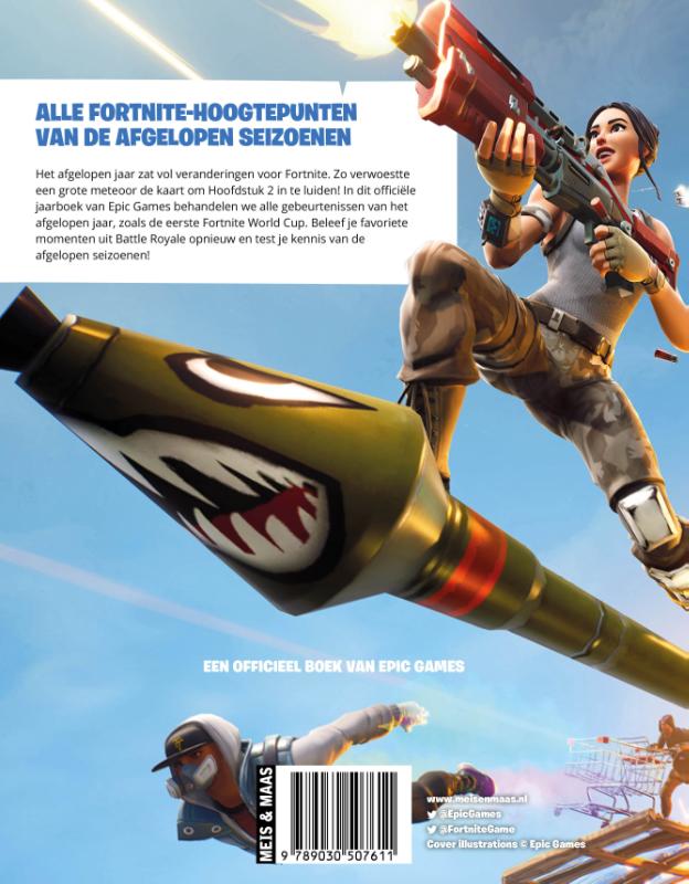 Achterkant van Fortnite Jaarboek 2021
