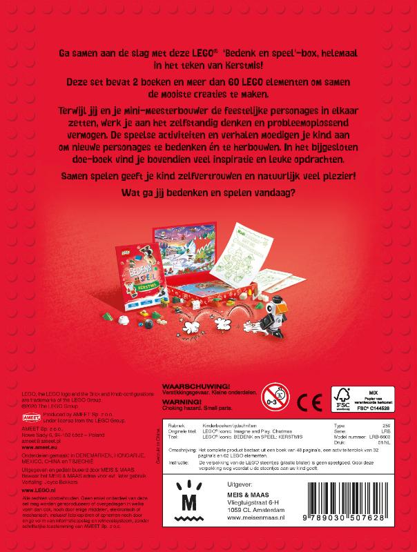 Achterkant van LEGO Bedenk en Speel Kerstmis